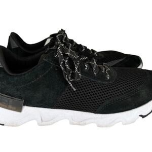 Sorel Kinetic Lite Lace Sneakers Black/White Shoes NL3516-010 Women’s Size 9.5